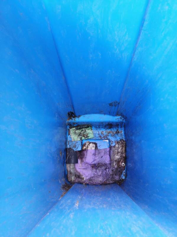 Dirty Blue Bin